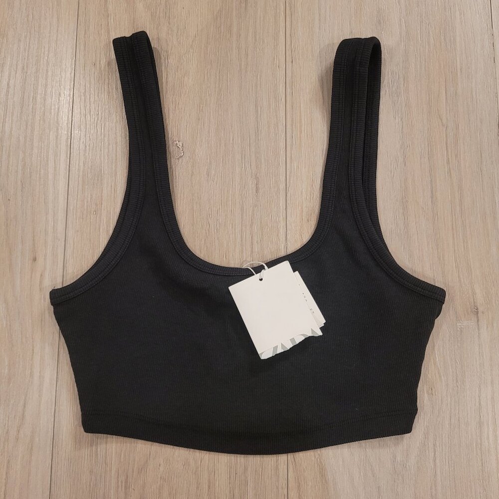 NWT ZARA | Ribbed Bra Crop Tank Top | Sz. M
